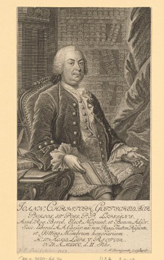 Portrait of Johann Christoph Gottsched