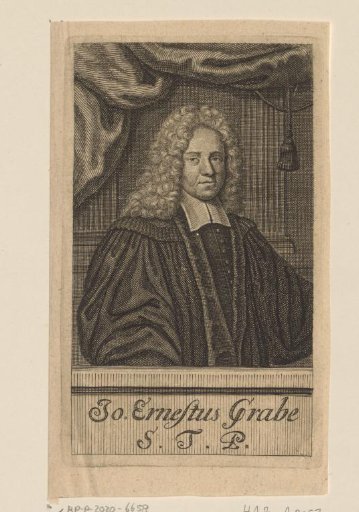 Portrait of Johann Ernest Grabe