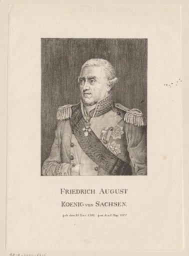 Portrait of Frederick Augustus I of Saxony