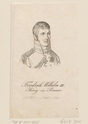 Portrait of Frederick William III of Prussia