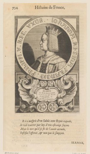 Portrait of Joanna II of Burgundy