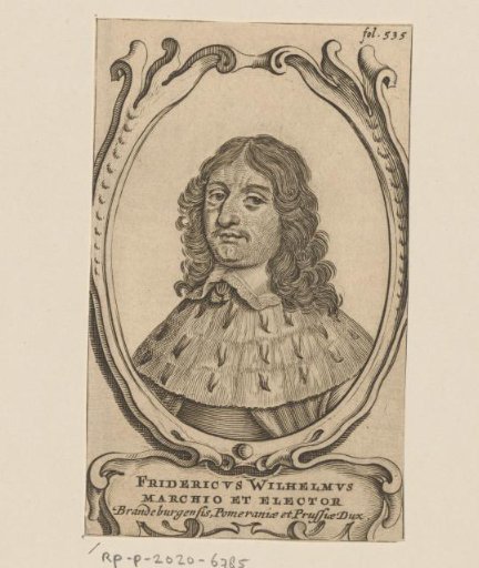 Portrait of Frederick William I of Brandenburg