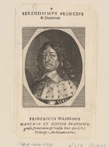 Portrait of Frederick William I of Brandenburg
