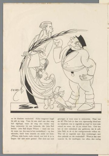 John Bull Taps Woodrow Wilson on the Shoulder
