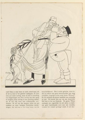 John Bull Whispers in Woodrow Wilson's Ear