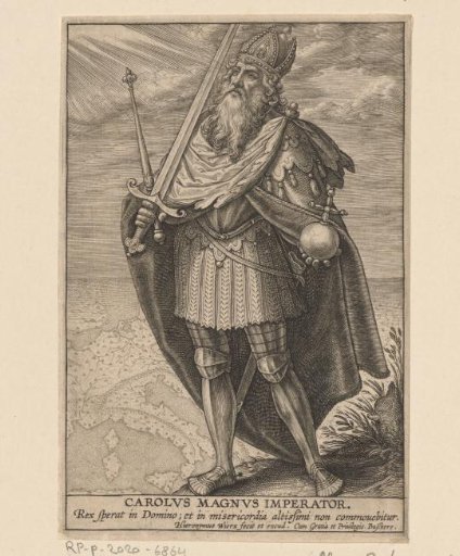 Portrait of Charlemagne, Emperor of the Holy Roman Empire