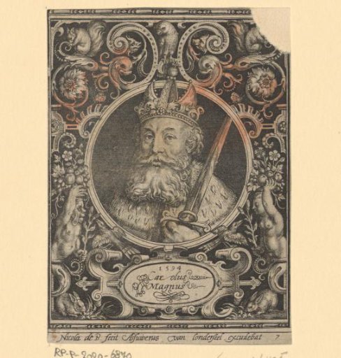 Portrait of Charlemagne, Emperor of the Holy Roman Empire