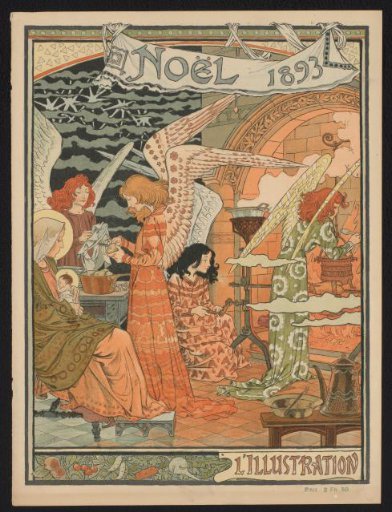 Cover for the Christmas issue 1893 of 'l'Illustration'