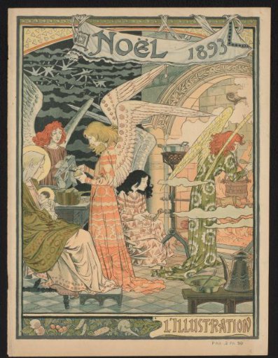 Cover for the Christmas issue 1893 of 'l'Illustration'