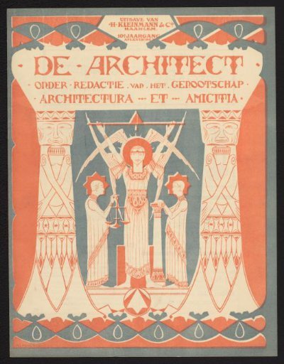 Cover for: De architect. Plate work of Architectura et Amicitia, 10 (1899), no. 3