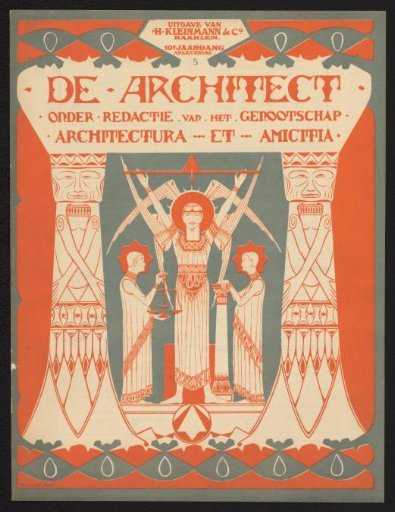 Cover for: De architect. Plate work of Architectura et Amicitia, 10 (1899), no. 5