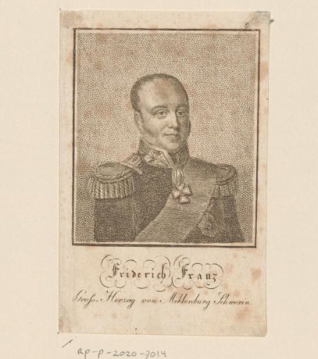 Portrait of Frederick Francis I of Mecklenburg-Schwerin