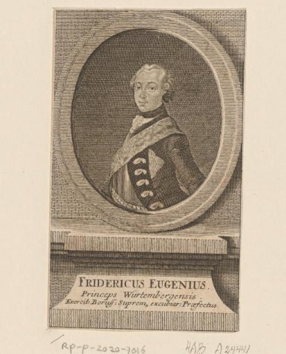 Portrait of Frederick Eugenius of Württemberg