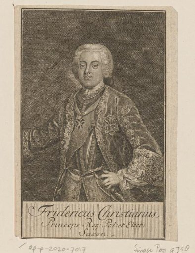 Portrait of Frederick Christian of Saxony