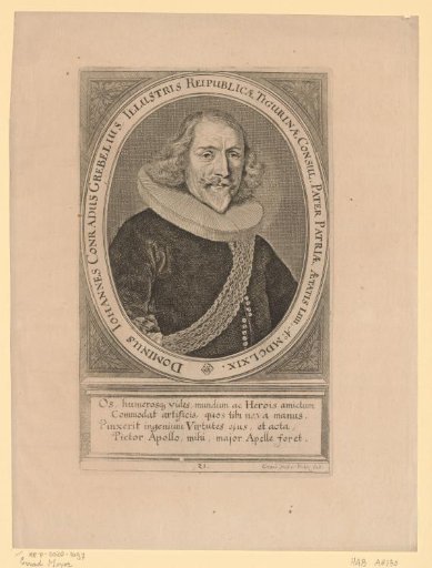 Portrait of Johann Conrad Grebel at the age of 53