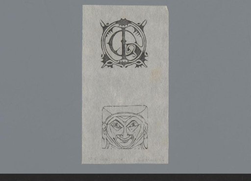Grotesque Head and Monogram CP or PC