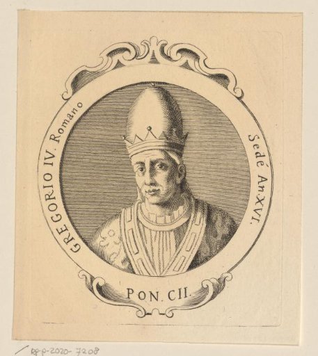 Portrait of Pope Gregory IV