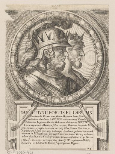 Portrait of Sancho II, King of Castile and García II, King of Galicia and Portugal
