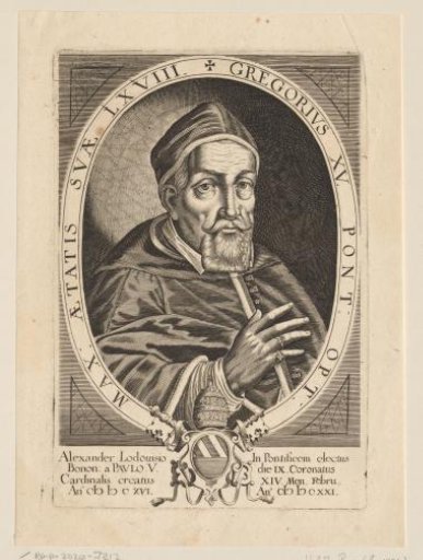 Portrait of Pope Gregory XV at the age of 68