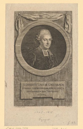 Portrait of Johann Jacob Griesbach