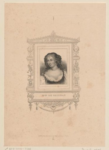Portrait of Françoise-Marguerite de Sévigné, Countess of Grignan