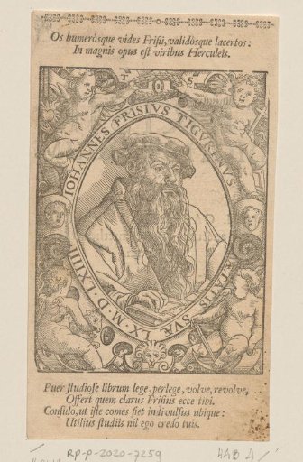 Portrait of Johannes Frisius at the age of 60