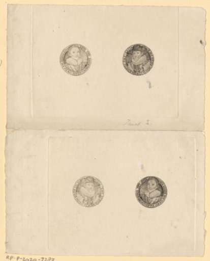 Two portraits of James I, King of England, and his son Charles, Prince of Wales