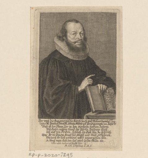 Portrait of the theologian Paul Jenisch