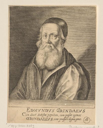 Portrait of Edmund Grindal