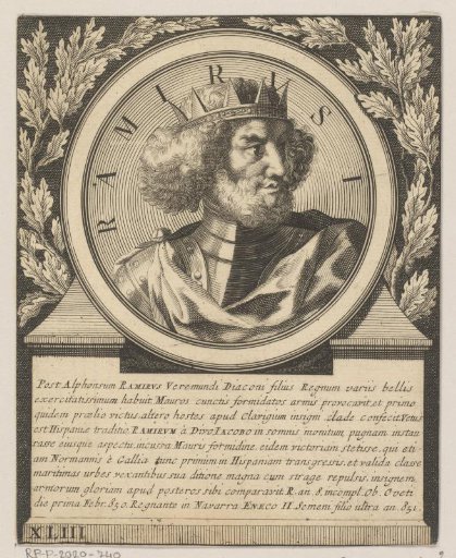 Portrait of Ramiro I, King of Asturias