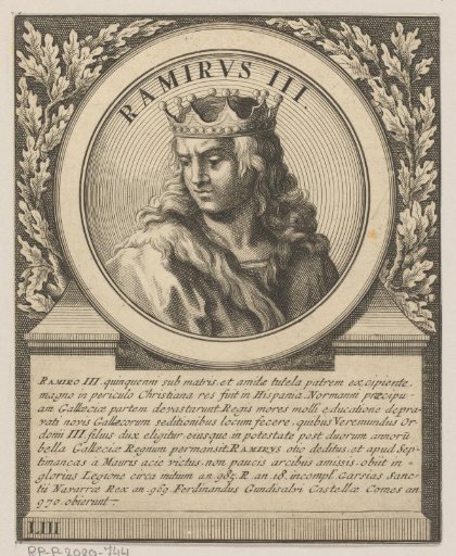 Portrait of Ramiro III, King of León