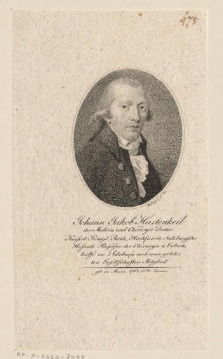 Portrait of Johann Jacob Hartenkeil