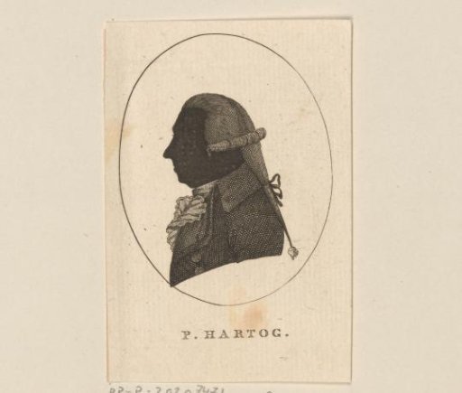 Silhouette portrait of Paulus Hartog