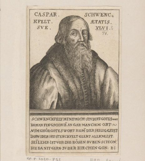 Portrait of Kaspar von Schwenkfeld