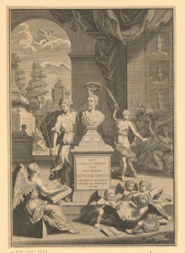 Bust of Hugo de Groot Receiving a Laurel Wreath