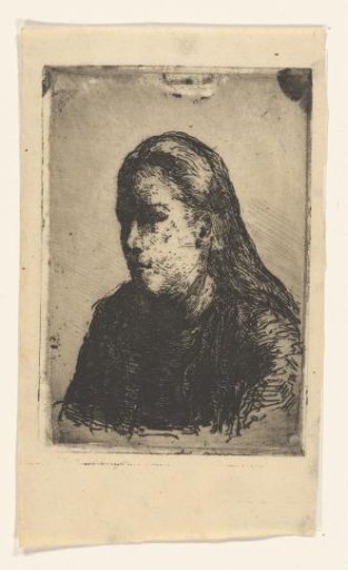 Portrait of a girl with long hair