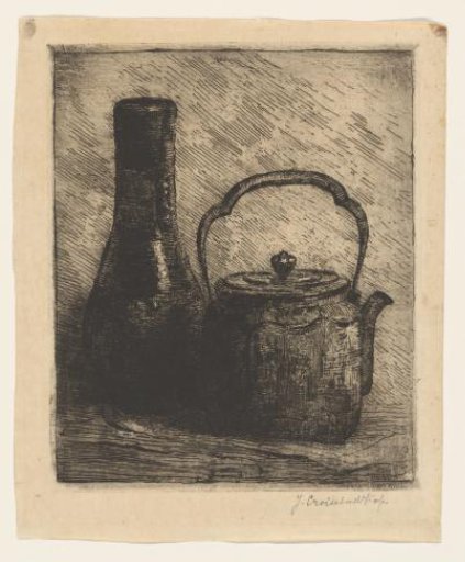 Vase and Japanese teapot