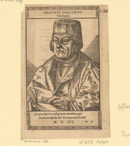 Portrait of Erasmus Sarcerius