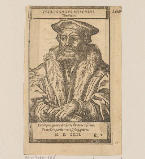 Portrait of Wolfgang Musculus