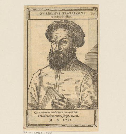 Portrait of Guglielmo Gratarolo