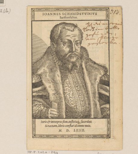 Portrait of Johann Schneidewein