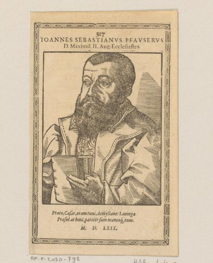 Portrait of Johann Sebastian Pfauser