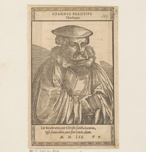 Portrait of Johannes Brenz