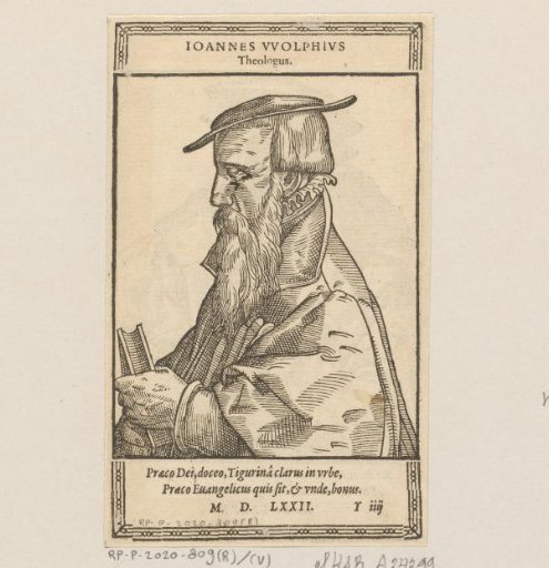 Portrait of Johann Wolf