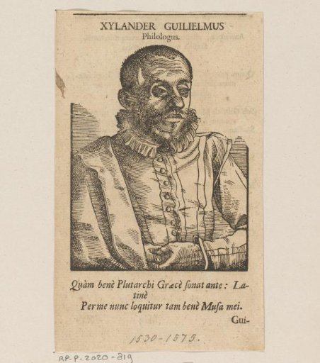 Portrait of Wilhelmus Xylander