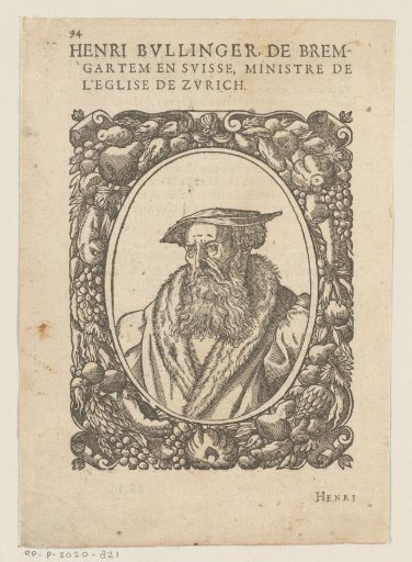 Portrait of Heinrich Bullinger