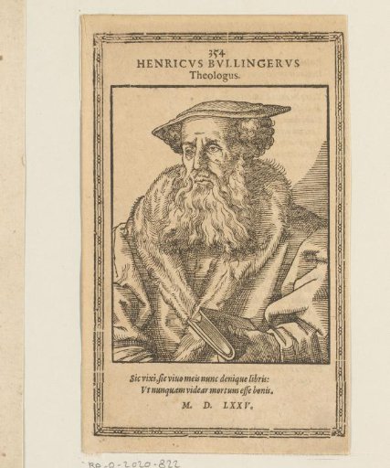 Portrait of Heinrich Bullinger
