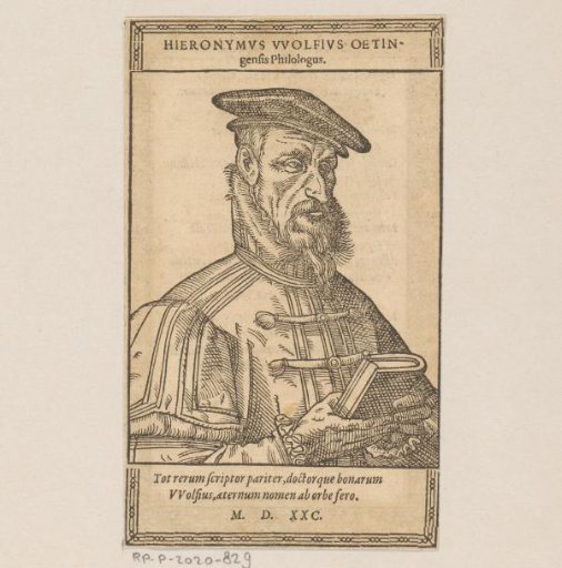 Portrait of Hieronymus Wolf