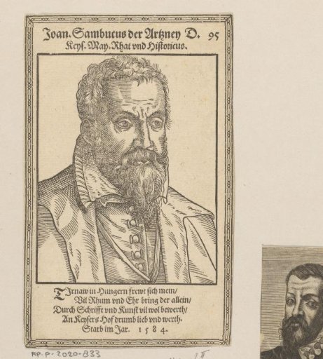 Portrait of Johannes Sambucus