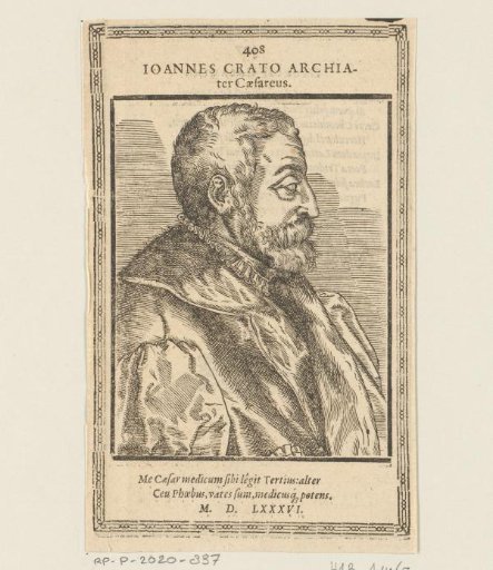 Portrait of Johannes Crato von Krafftheim